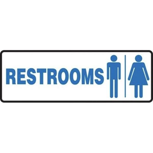 Accuform Safety Sign RESTROOMS MEN AND MRST530VA MRST530VA - main